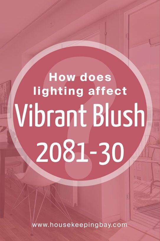 How Does Lighting Affect Vibrant Blush 2081-30 by Benjamin Moore?