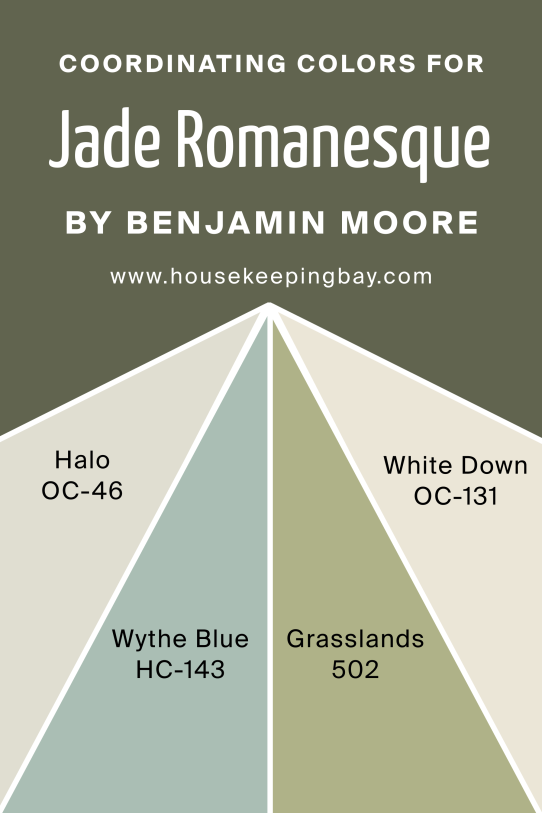 Coordinating Colors of Jade Romanesque 476 by Benjamin Moore