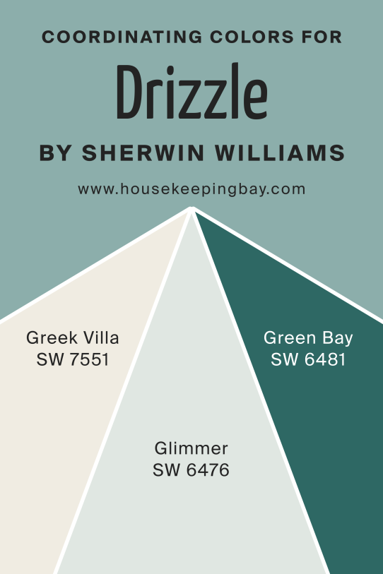 Coordinating Colors of Drizzle SW 6479 by Sherwin Williams
