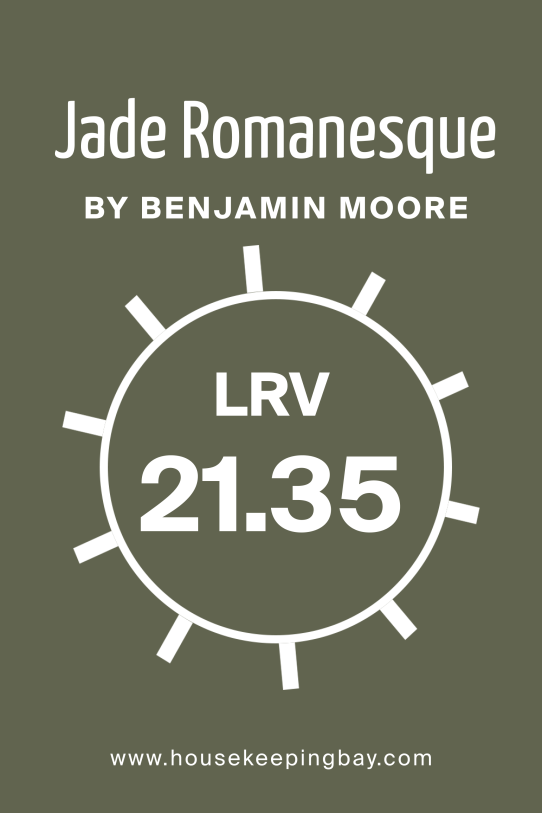 What Is the LRV of Jade Romanesque 476 by Benjamin Moore?