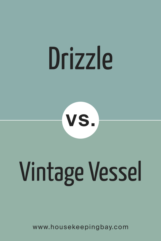 Drizzle SW 6479 vs Vintage Vessel SW 9050