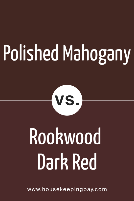 Polished Mahogany vs Rookwood Dark Red SW 2801 
