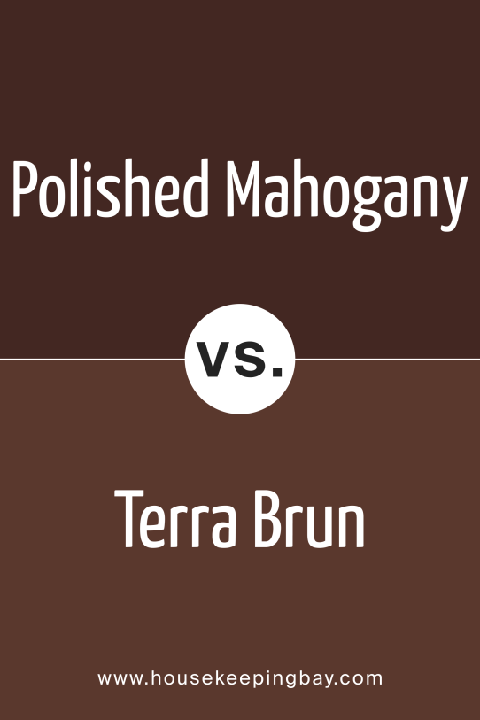Polished Mahogany vs Terra Brun SW 6048 