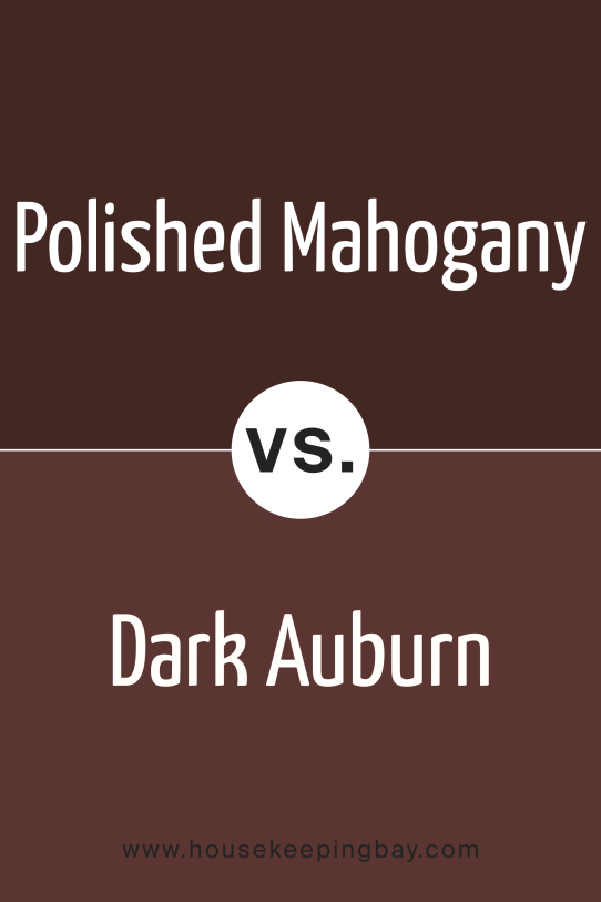 Polished Mahogany vs Dark Auburn SW 6034 